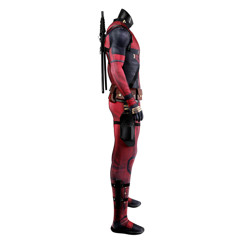 Deadpool3 Wade Wilson Tights Marvel Movies Villain Jumpsuit Men Cosplay Costume