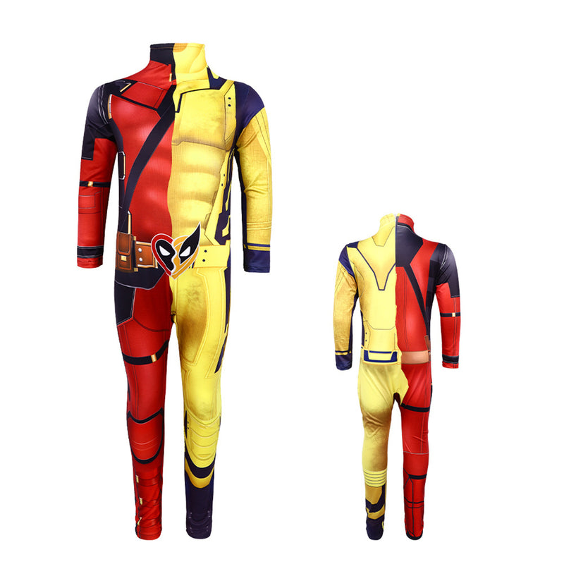 Deadpool3 Wade Wilson & Wolverine Fusion Cosplay Jumpsuit