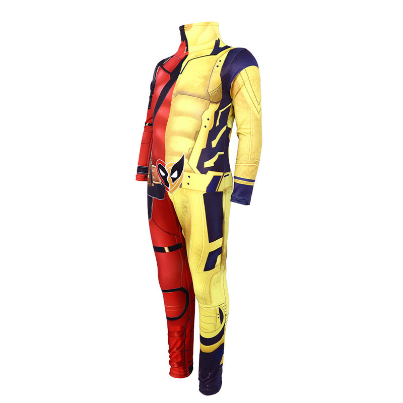 Deadpool3 Wade Wilson & Wolverine Fusion Cosplay Jumpsuit