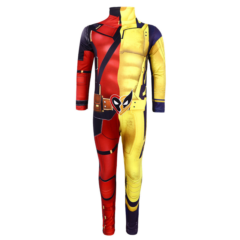 Deadpool3 Wade Wilson & Wolverine Fusion Cosplay Jumpsuit