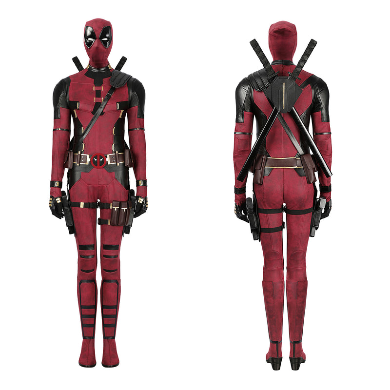 Deadpool3 Women Wade Winston Wilson Cosplay Costume Jumpsuit Set