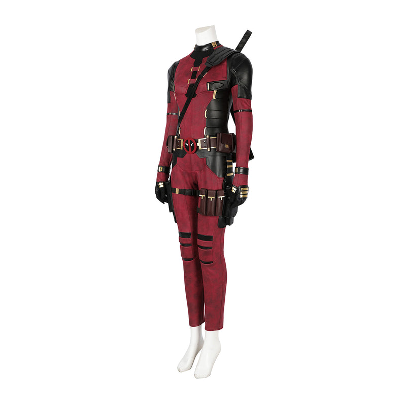 Deadpool3 Women Wade Winston Wilson Cosplay Costume Jumpsuit Set