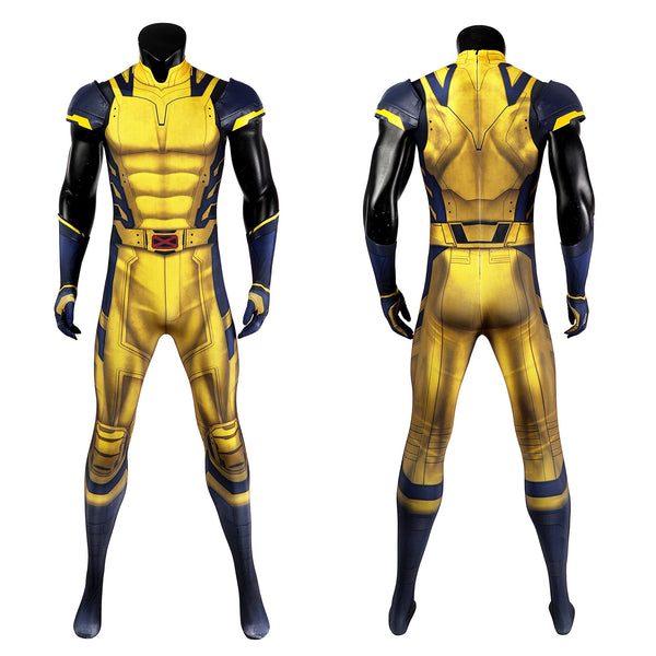 Movies Deadpool3 Wolverine Cosplay Costume Men Marvel Jumpsuit Uniform