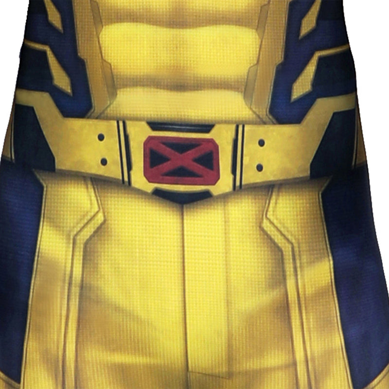 Deadpool3 Wolverine Kid Cosplay Costume Marvel Superheroes Children Jumpsuit Set