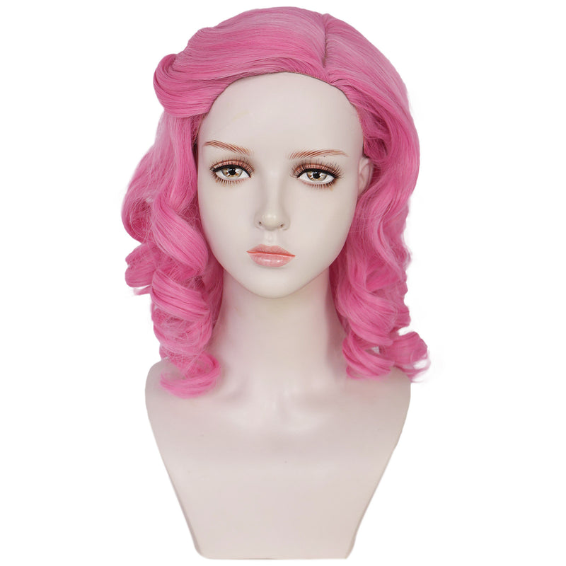 Descendants: The Rise of Red Cosplay Wig Pink Curly Hairpieces