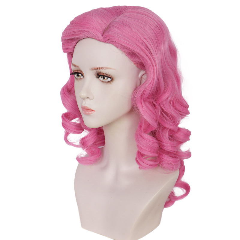 Descendants: The Rise of Red Cosplay Wig Pink Curly Hairpieces