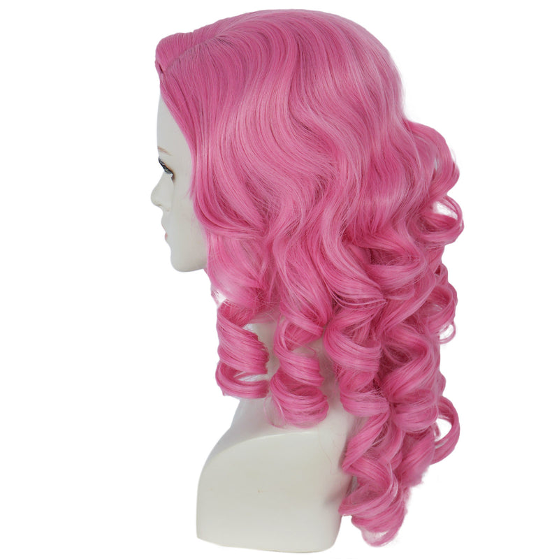 Descendants: The Rise of Red Cosplay Wig Pink Curly Hairpieces