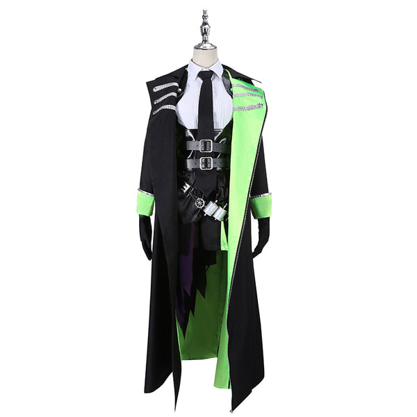 Twisted-Wonderland Lilia Vanrouge Cosplay Costume Black Long Collar Shirt