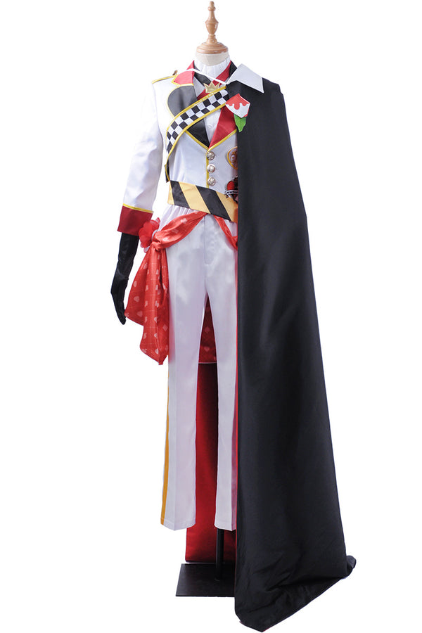 Twisted-Wonderland Riddle Rosehearts Cosplay Costume Alice Red Long Cape