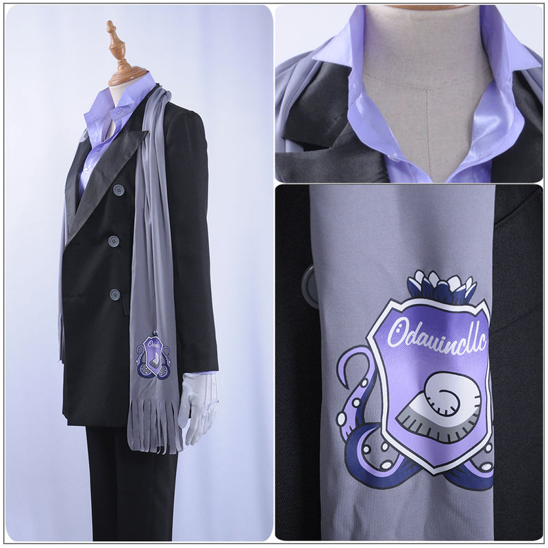 Twisted-Wonderland Floyd Leech Cosplay Costume Adult Uniform Scarf