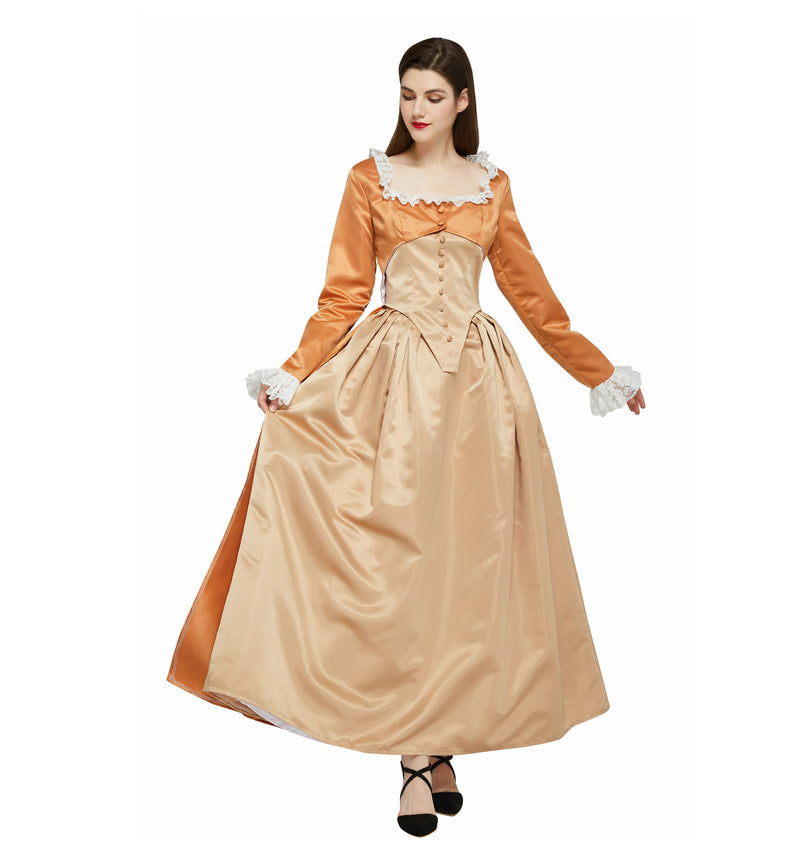 Hamilton Sisters Angelica Colonial Victorian Rococo Ball Gown Maiden Costume Dress