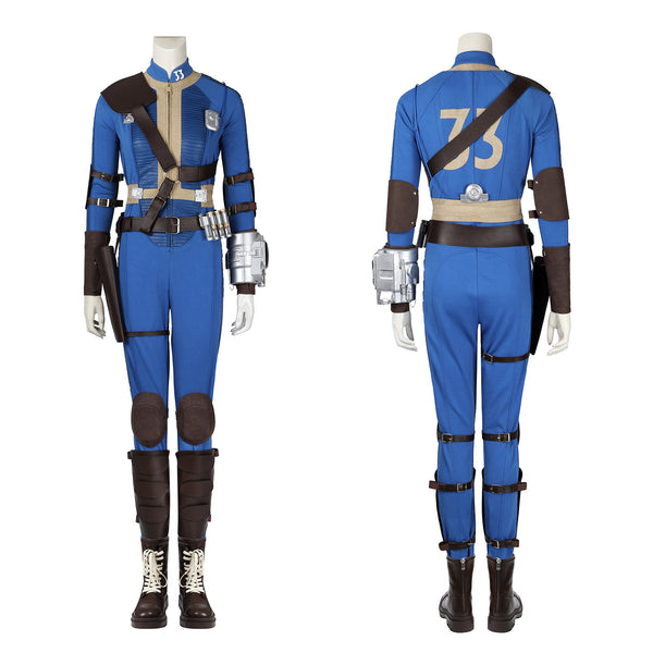 Fallout Season 1 Lucy Cosplay Costume Women Blue Jumpsuit Team Uniform