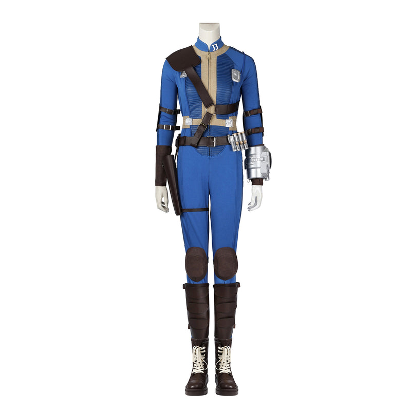 Fallout Season 1 Lucy Cosplay Costume Women Blue Jumpsuit Team Uniform