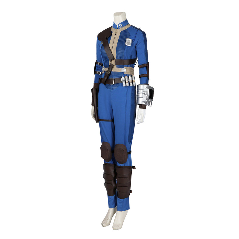 Fallout Season 1 Lucy Cosplay Costume Women Blue Jumpsuit Team Uniform