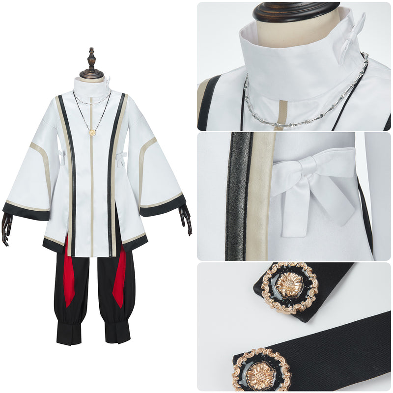 AwwwCos  Game Fate Grand Order FGO Saber Yamato Takeru Cosplay Costume Suit Shirt Coat Pants Cloak with Necklace Halloween Outfit Uniform for Women Men