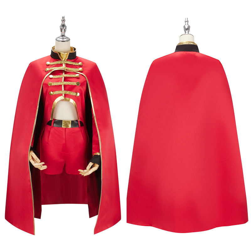 AwwwCos Fate Grand Order FGO Nero Claudius Cosplay Costume Red Suit Jacket Coat Shirt Pants Cloak Halloween Outfit Uniform with Hat for Women Girls