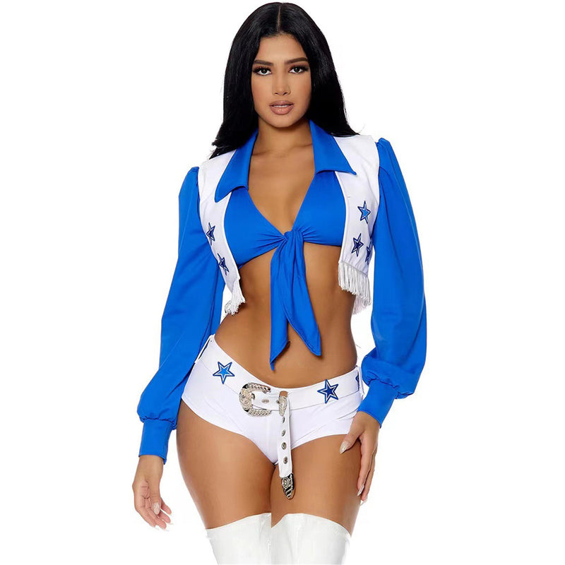 Female Star Cheerleading Cosplay Football Baby Costume