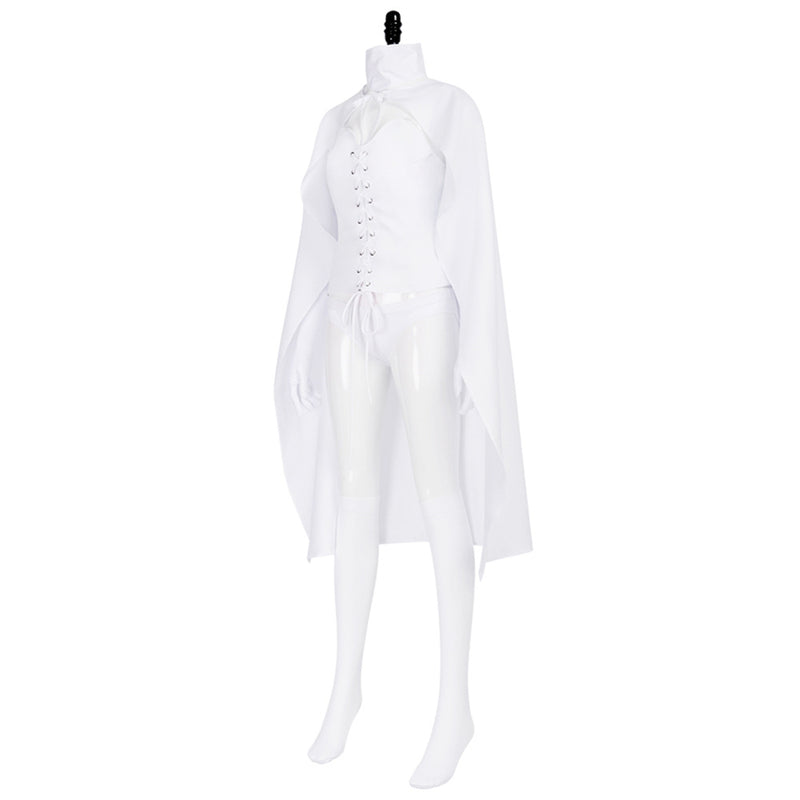 Female X-Men White Queen Emma Cosplay Costume White Set