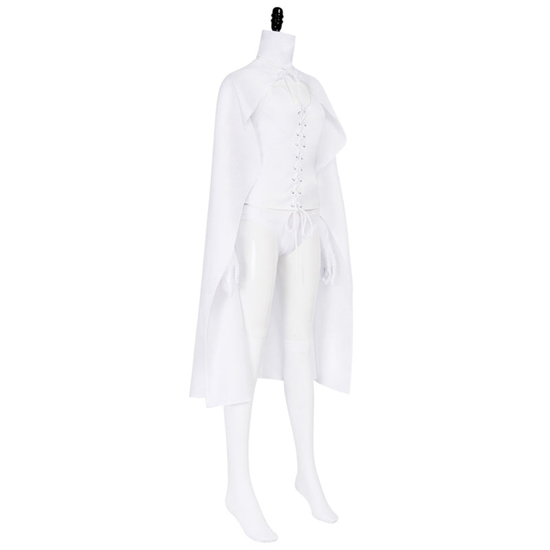 Female X-Men White Queen Emma Cosplay Costume White Set