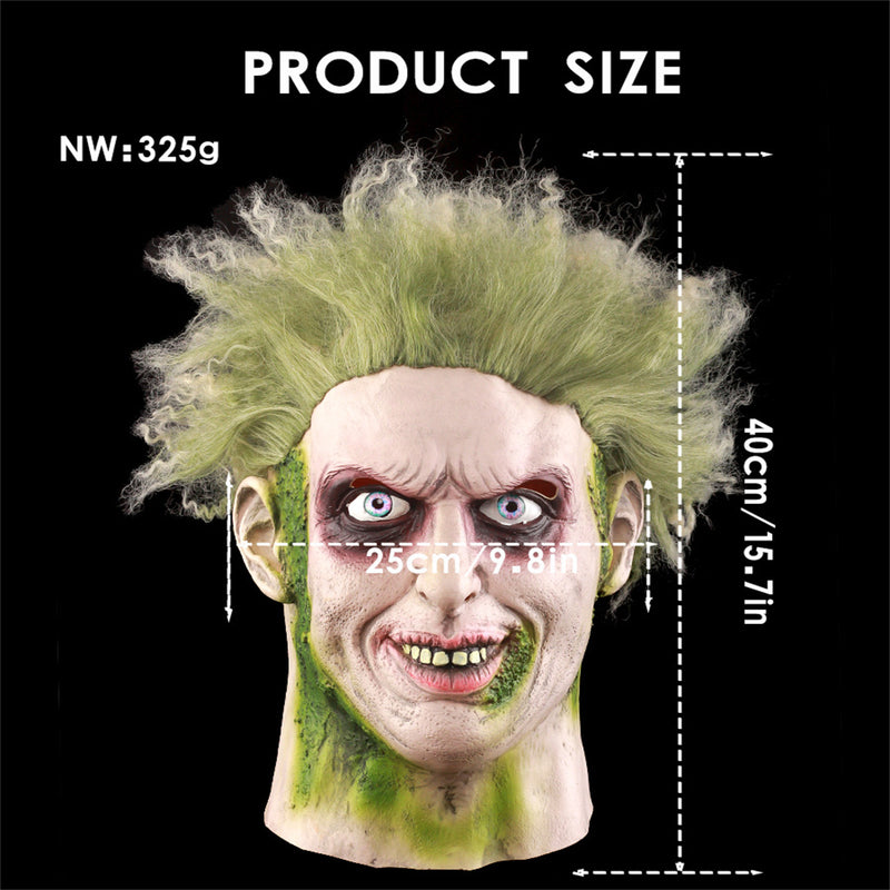 Film BeetleJuice Michael Keaton Cosplay Mask Adult Horror Facepiece