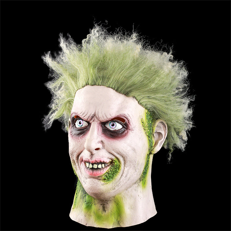 Film BeetleJuice Michael Keaton Cosplay Mask Adult Horror Facepiece