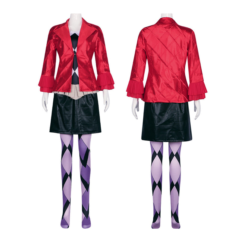 Film Harley Quinn Cosplay JK Uniform Skirt Party Masquerade Costume