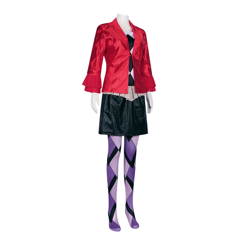 Film Harley Quinn Cosplay JK Uniform Skirt Party Masquerade Costume