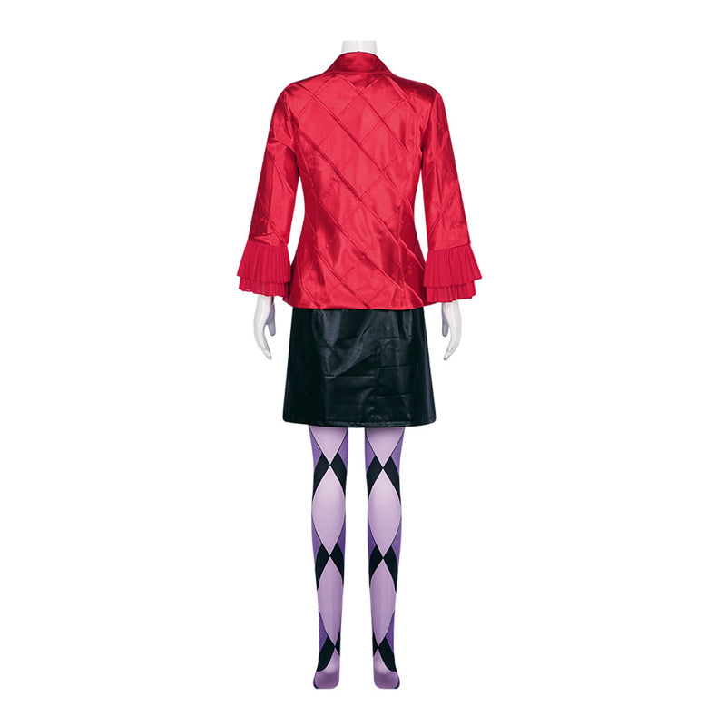 Film Harley Quinn Cosplay JK Uniform Skirt Party Masquerade Costume