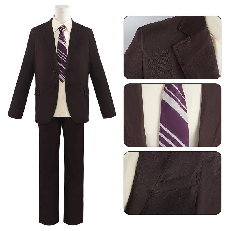 Film Joker Arthur Fleck Cosplay Costume Men Brown Uniform