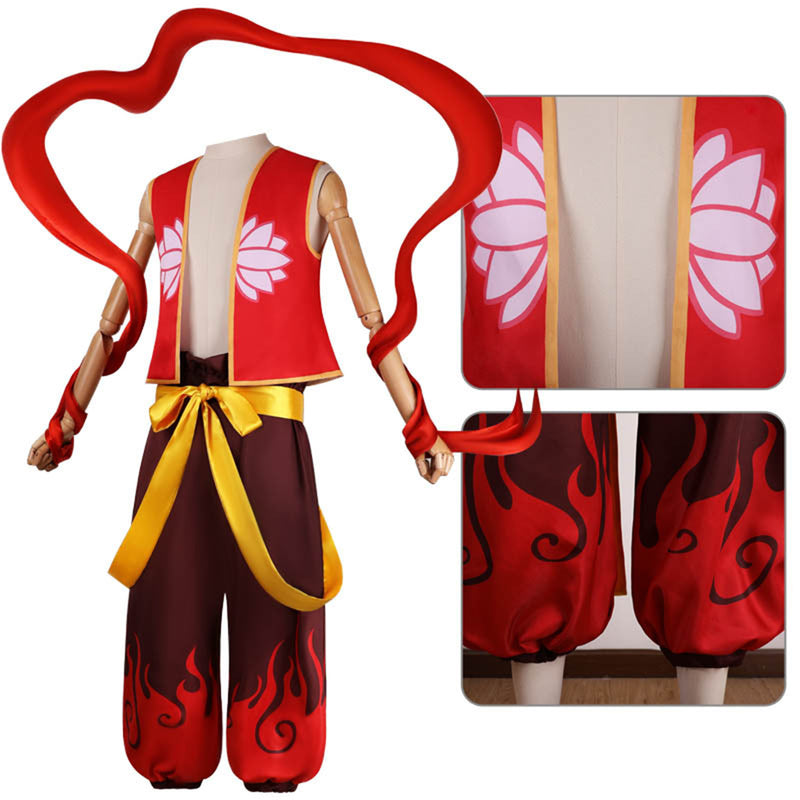 Film Ne Zha Cosplay Costume Adult Kids Outfits Accessories Prop