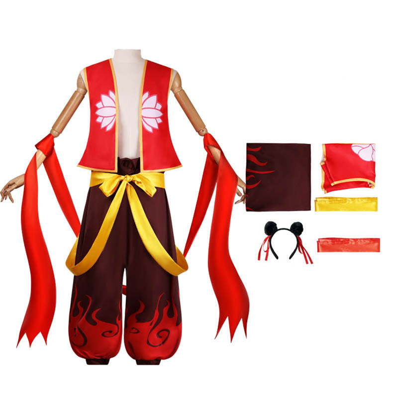 Film Ne Zha Cosplay Costume Adult Kids Outfits Accessories Prop