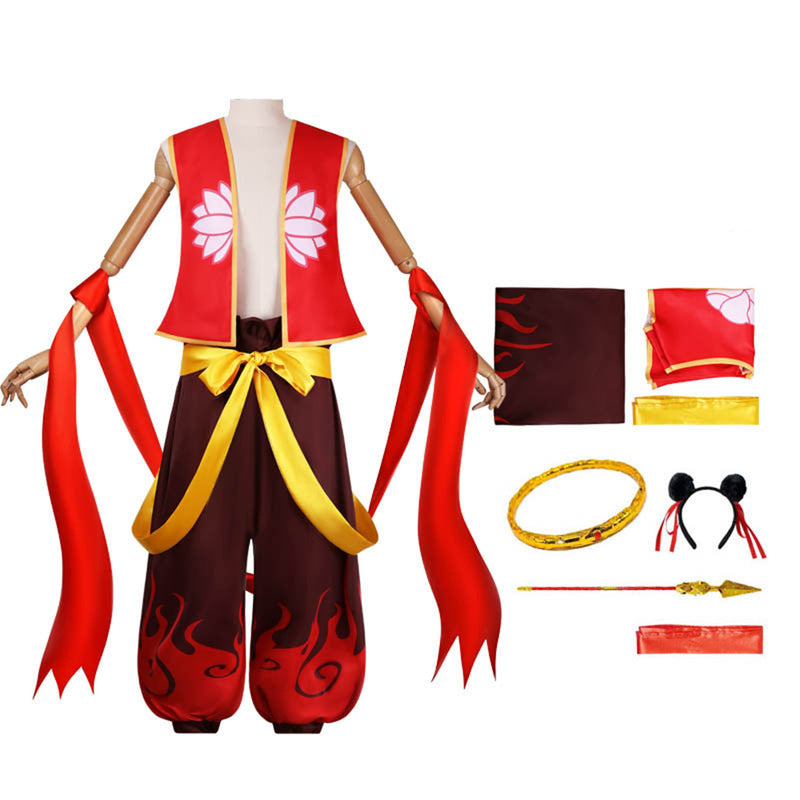 Film Ne Zha Cosplay Costume Adult Kids Outfits Accessories Prop