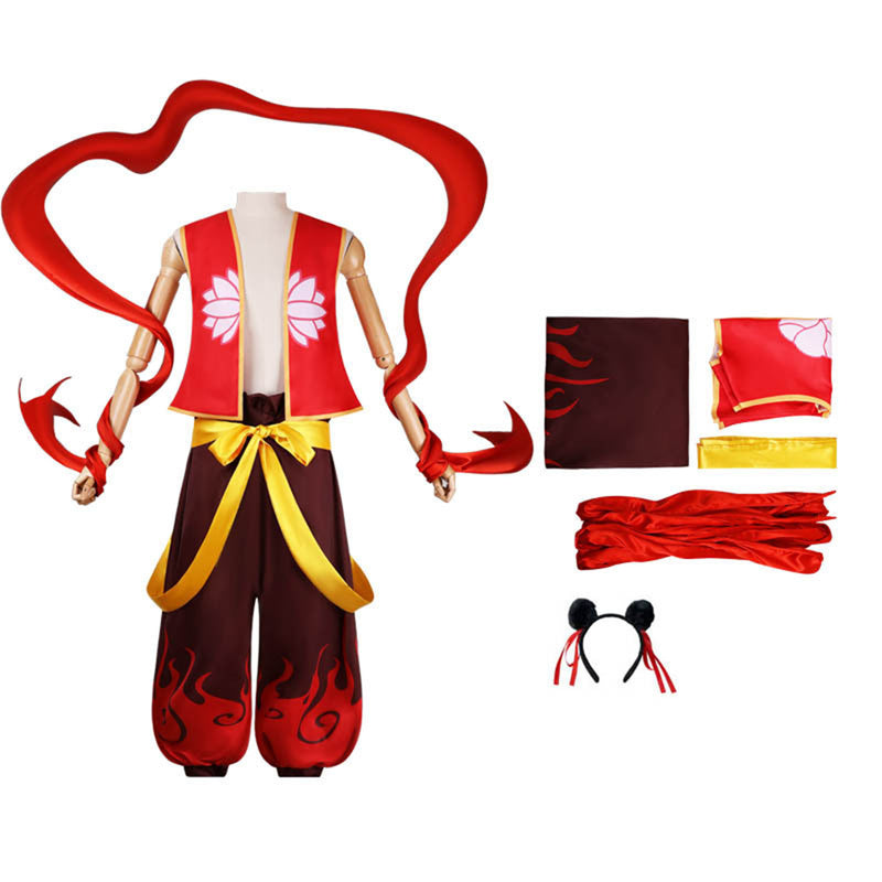 Film Ne Zha Cosplay Costume Adult Kids Outfits Accessories Prop