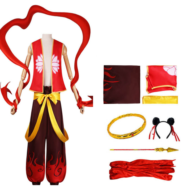 Film Ne Zha Cosplay Costume Adult Kids Outfits Accessories Prop