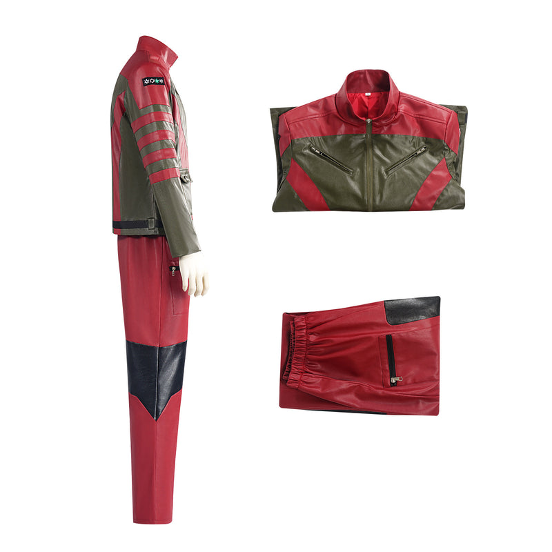 Film Red On Callum Drift Cosplay Costume Faux Leather Suit