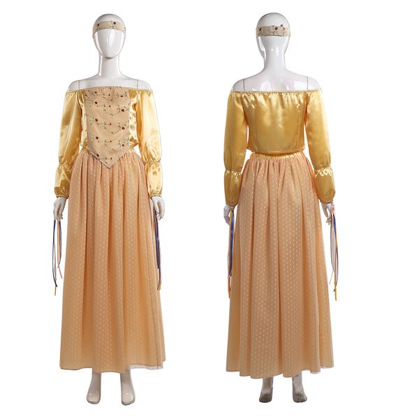 Film Star Wars Amidala Cosplay Costume Orange Floral dress