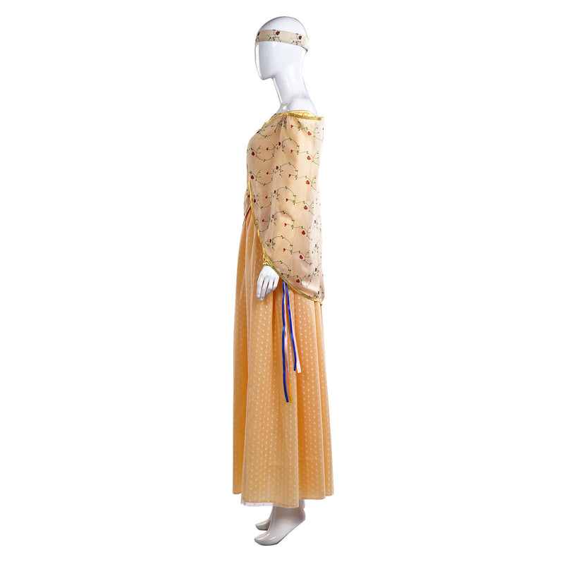 Film Star Wars Amidala Cosplay Costume Orange Floral dress