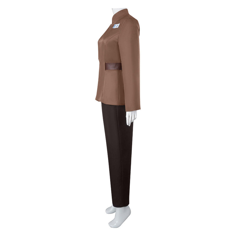 Film Star Wars Korr Sella Cosplay Costume Women Khaki Coat Pants