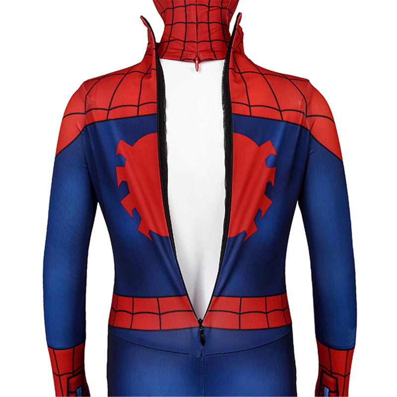 Film Ultimate Spider-Man Season 1 Peter Parker Kids Jumpsuit Headgear