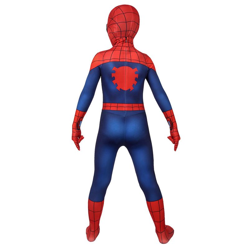 Film Ultimate Spider-Man Season 1 Peter Parker Kids Jumpsuit Headgear