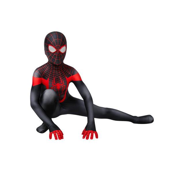 Film Ultimate Spider-Man ps5 Miles Morales Kids Jumpsuit Headgear