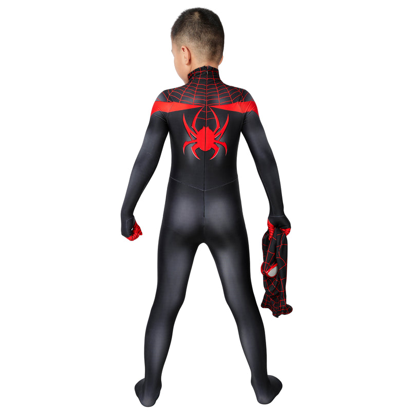 Film Ultimate Spider-Man ps5 Miles Morales Kids Jumpsuit Headgear