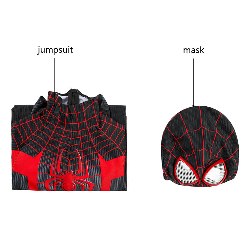 Film Ultimate Spider-Man ps5 Miles Morales Kids Jumpsuit Headgear