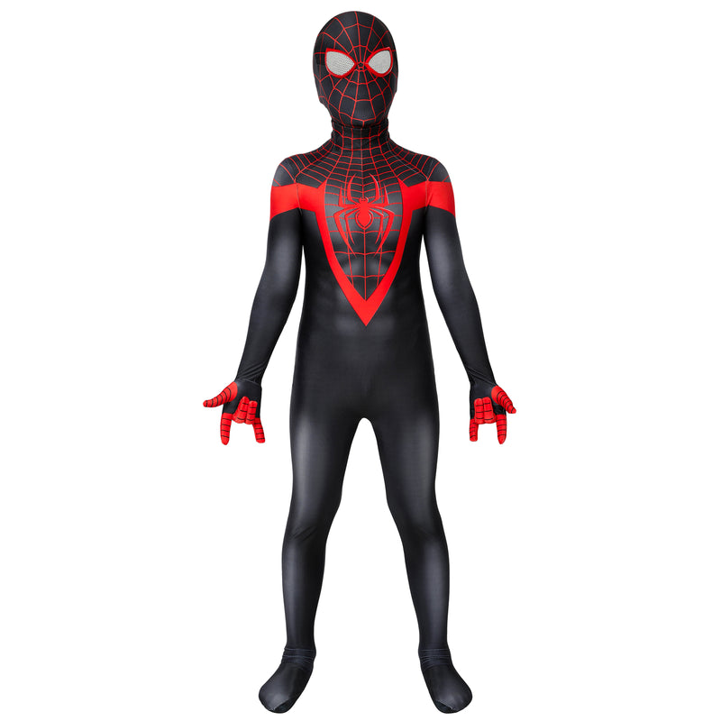 Film Ultimate Spider-Man ps5 Miles Morales Kids Jumpsuit Headgear