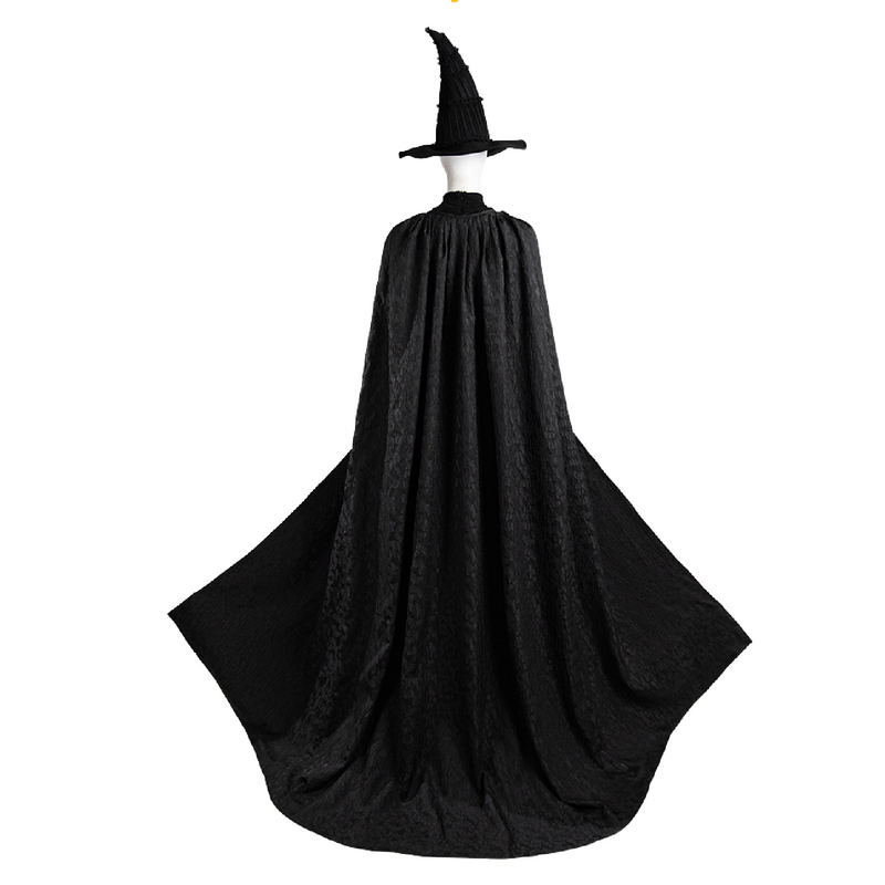 Film Wicked Elphaba Cosplay Witch Costume Dress Cloak Boots Hat