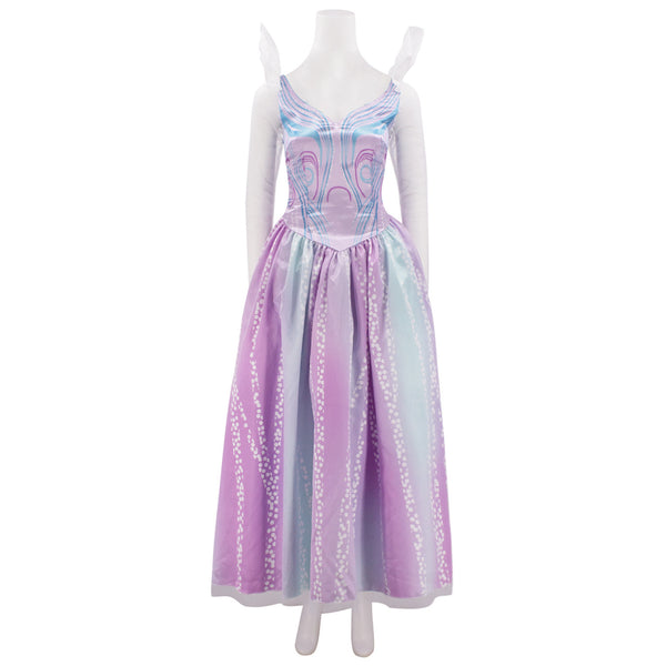 Film Wicked Glinda Cosplay Costume Women Shiny Purple Dress