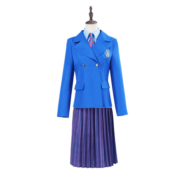 Film Wicked Glinda Elphaba Cosplay Costume School Uniform Skirt