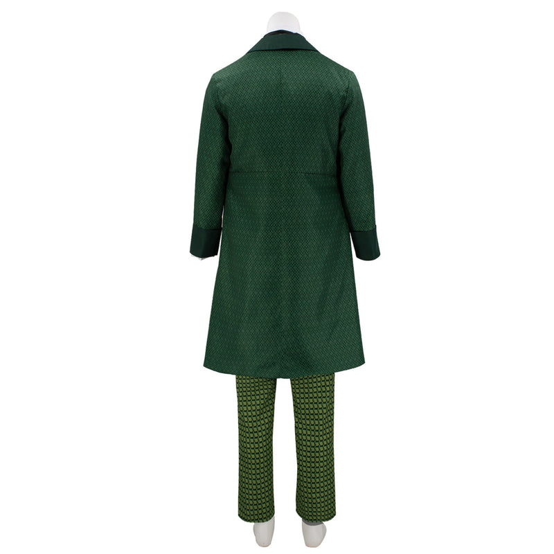 Film Wicked The Wizard Cosplay Costume Men Green Uniform Suit