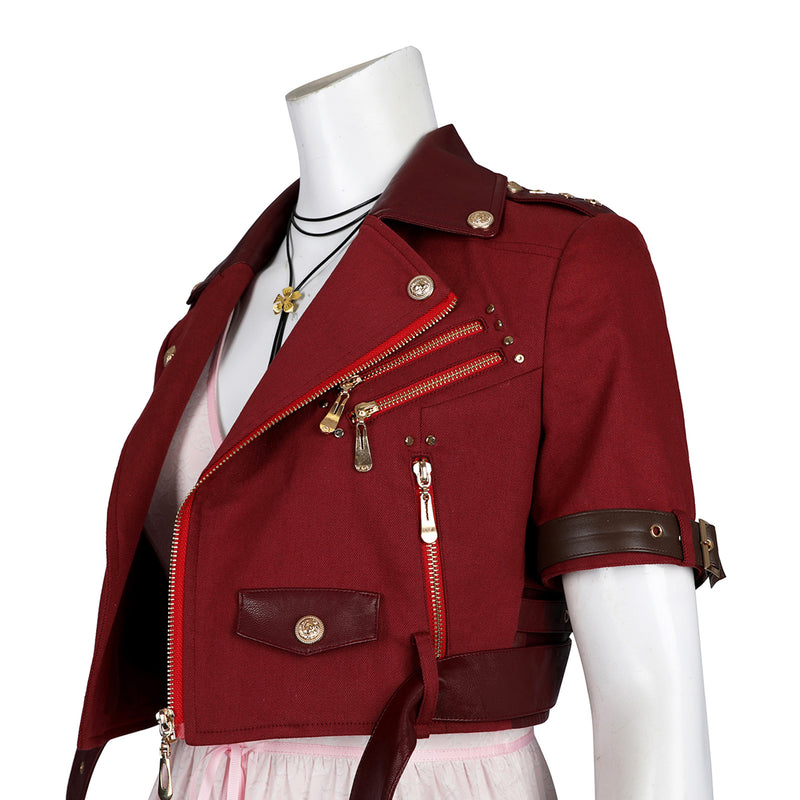 Final Fantasy VII Rebirth Aerith Gainsborough Cosplay Costume FF7 Women Dress