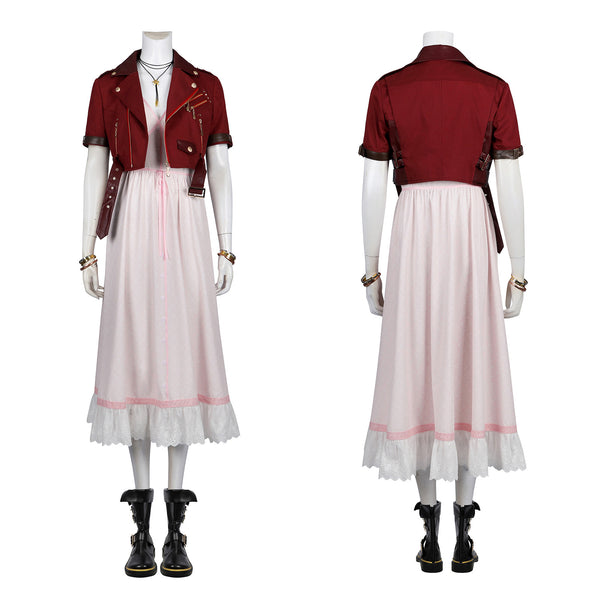 Final Fantasy VII Rebirth Aerith Gainsborough Cosplay Costume FF7 Women Dress